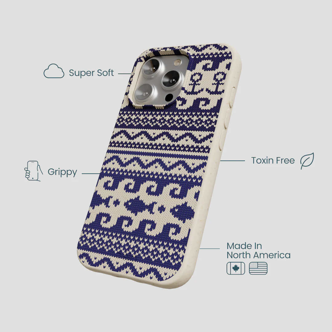 London Fog Ocean Knit iPhone 16 Pro Case - Image 4