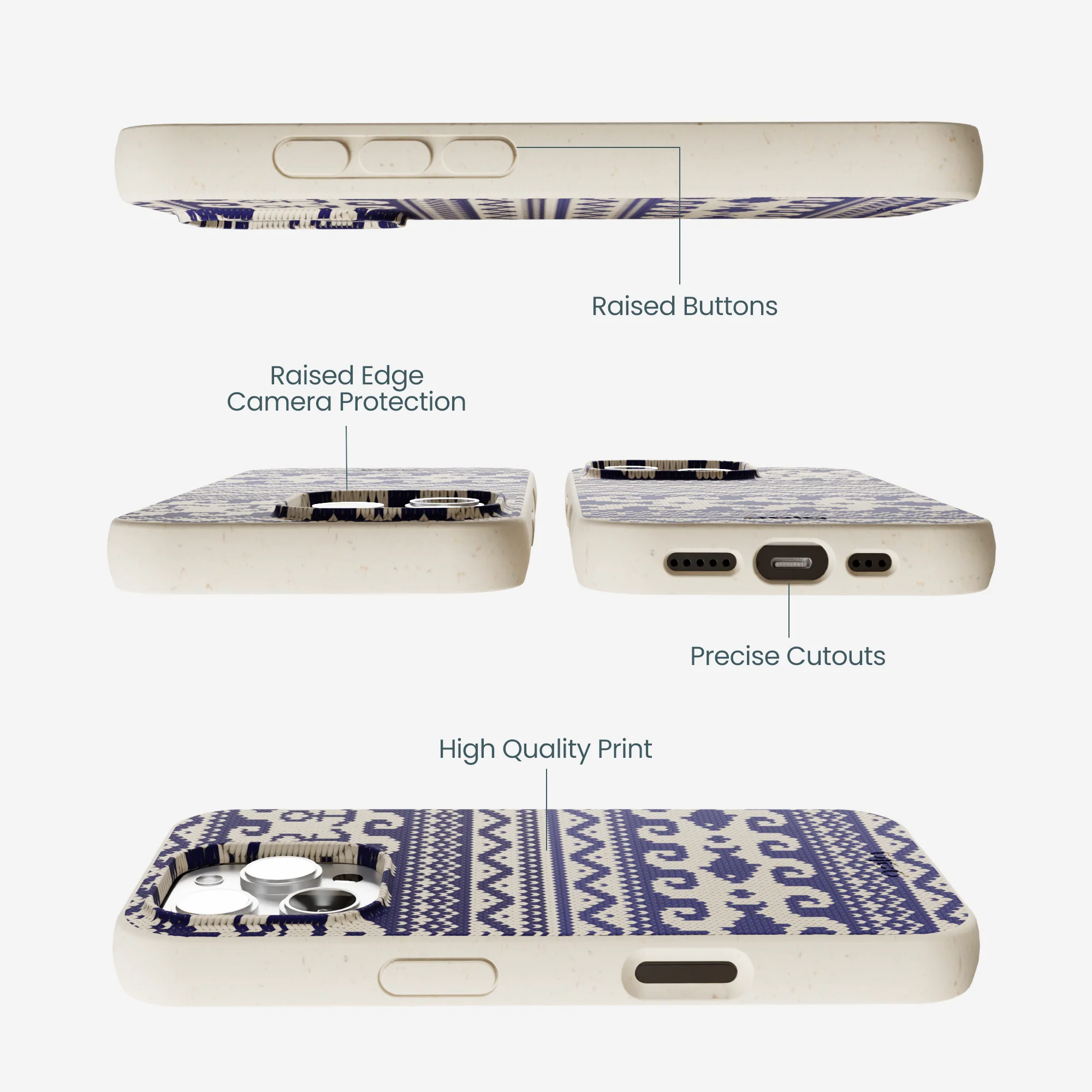 London Fog Ocean Knit iPhone 16 Pro Max Case - Image 3