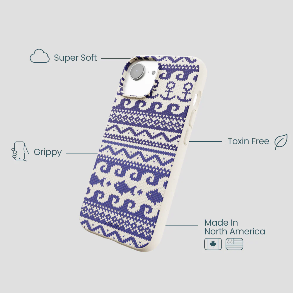 London Fog Ocean Knit iPhone 16e/17e Case - Image 4
