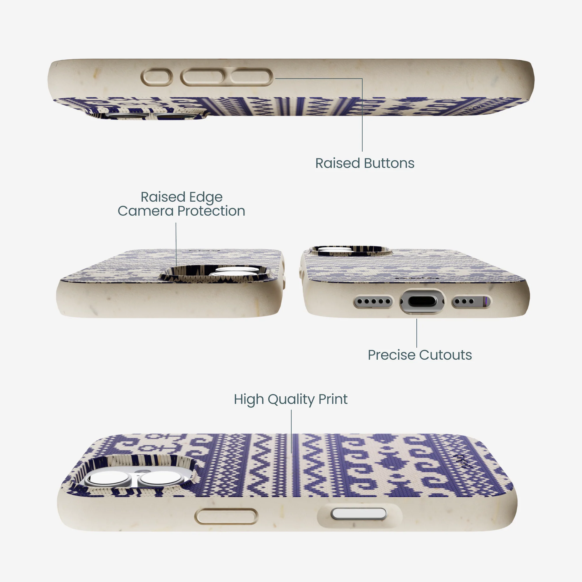 London Fog Ocean Knit iPhone 17 Case - Image 3