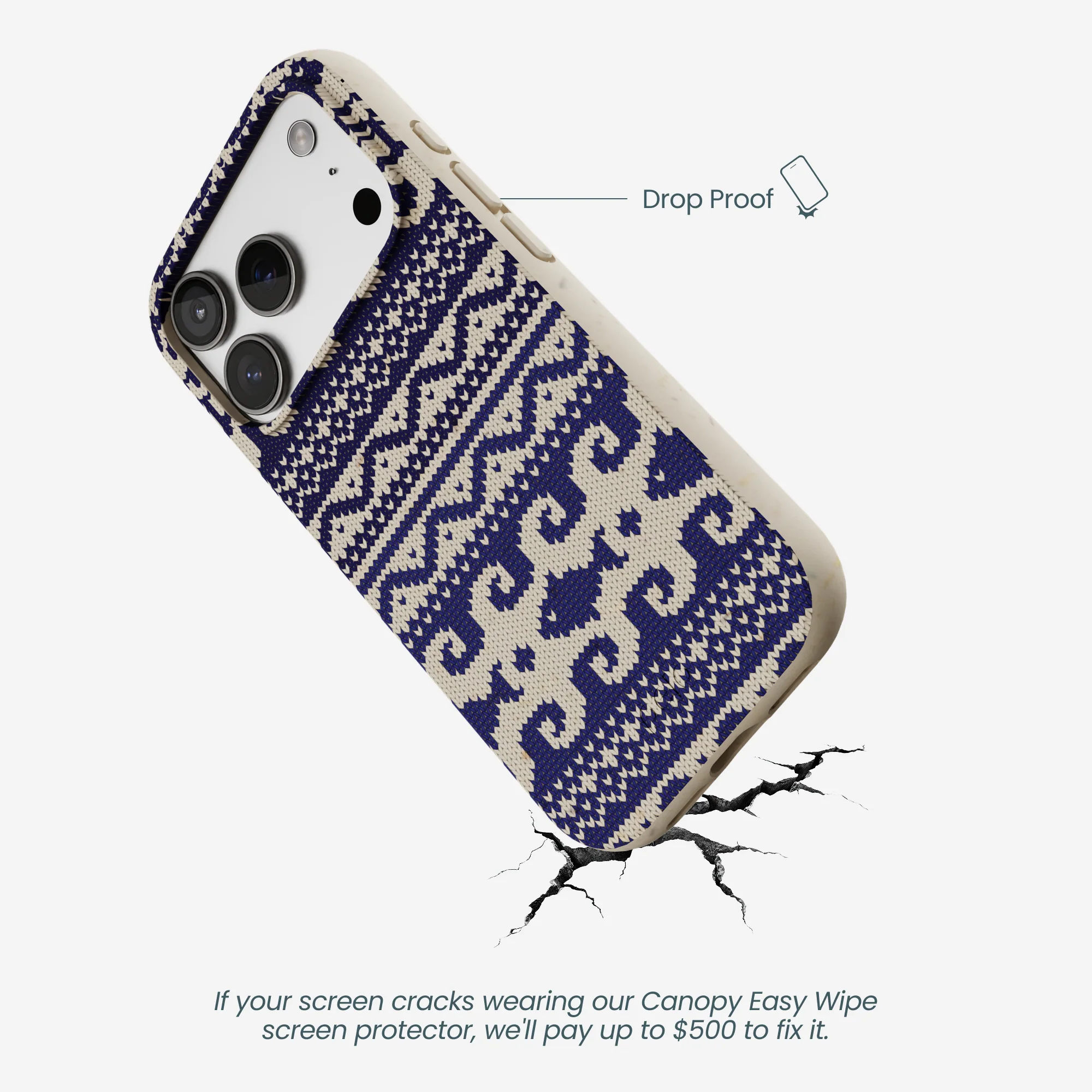 London Fog Ocean Knit iPhone 17 Pro Case - Image 5