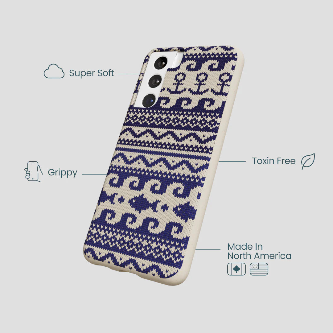London Fog Ocean Knit Samsung Galaxy S21 Case - Image 4