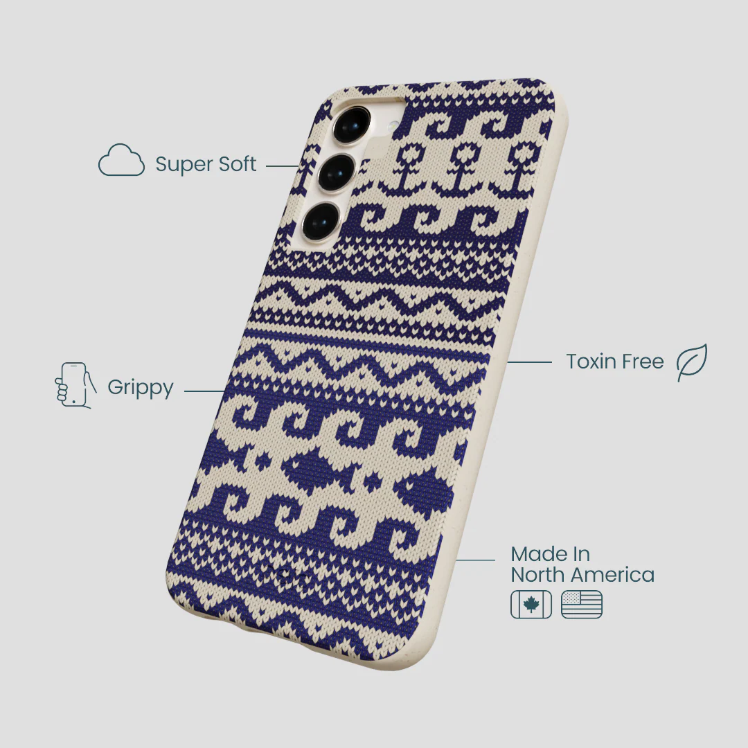 London Fog Ocean Knit Samsung Galaxy S24+(Plus) Case - Image 4