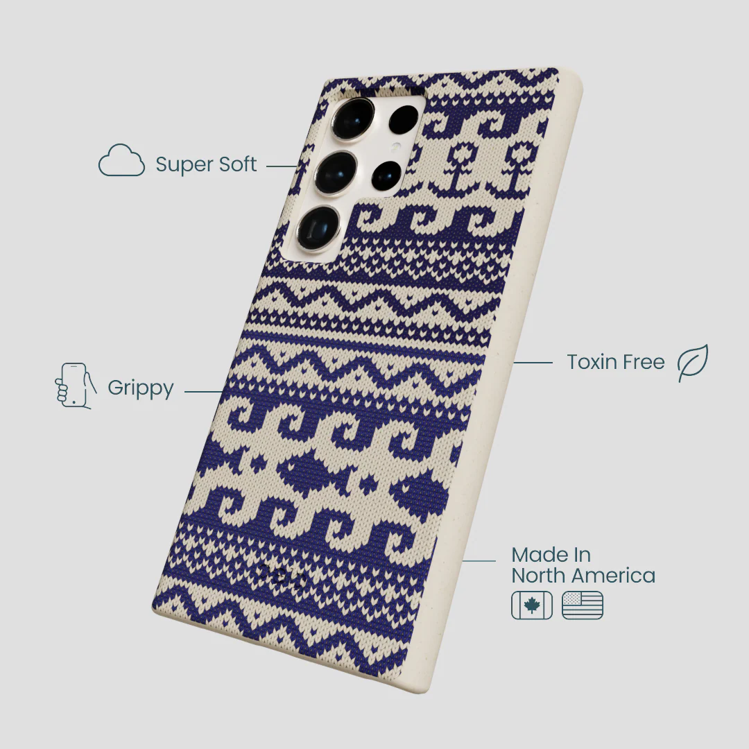 London Fog Ocean Knit Samsung Galaxy S24 Ultra Case - Image 4