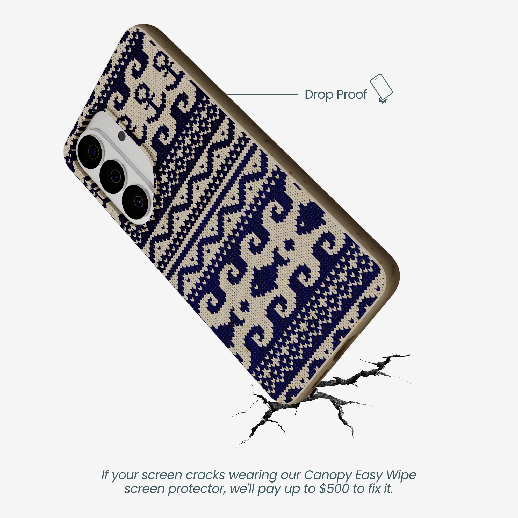 London Fog Ocean Knit Samsung Galaxy S26 Case - Image 5
