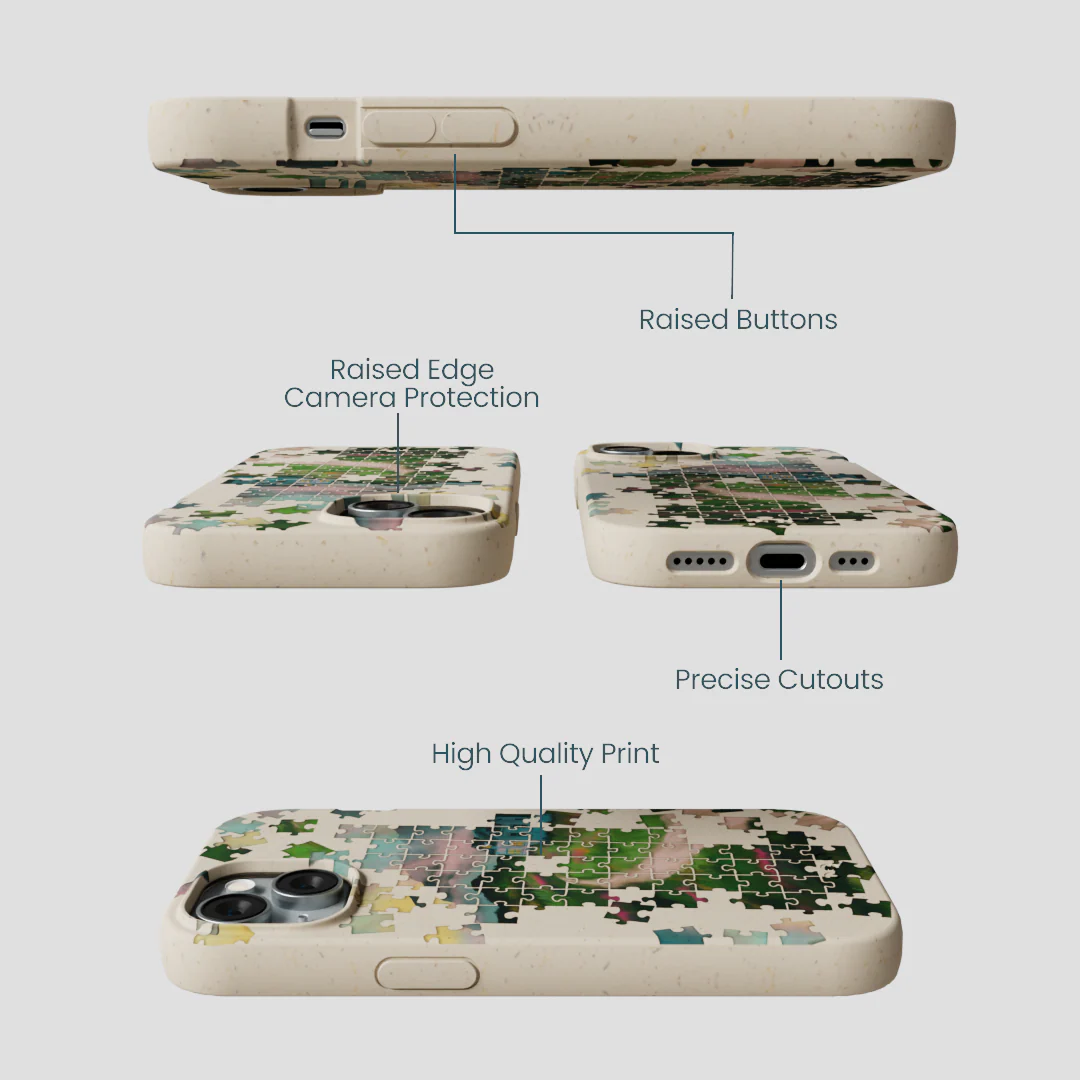 London Fog Peaceful Puzzle iPhone 14 Case - Image 3