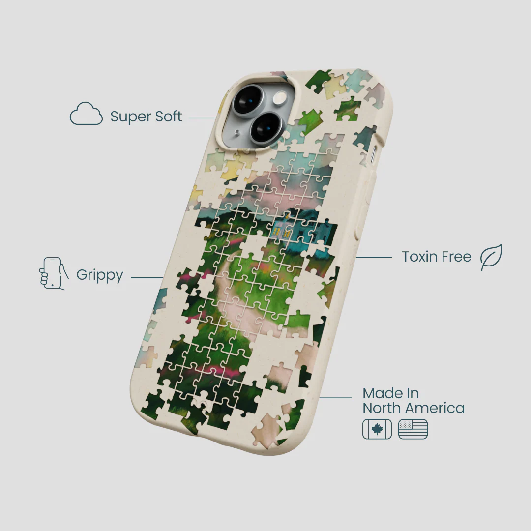 London Fog Peaceful Puzzle iPhone 14 Case - Image 4