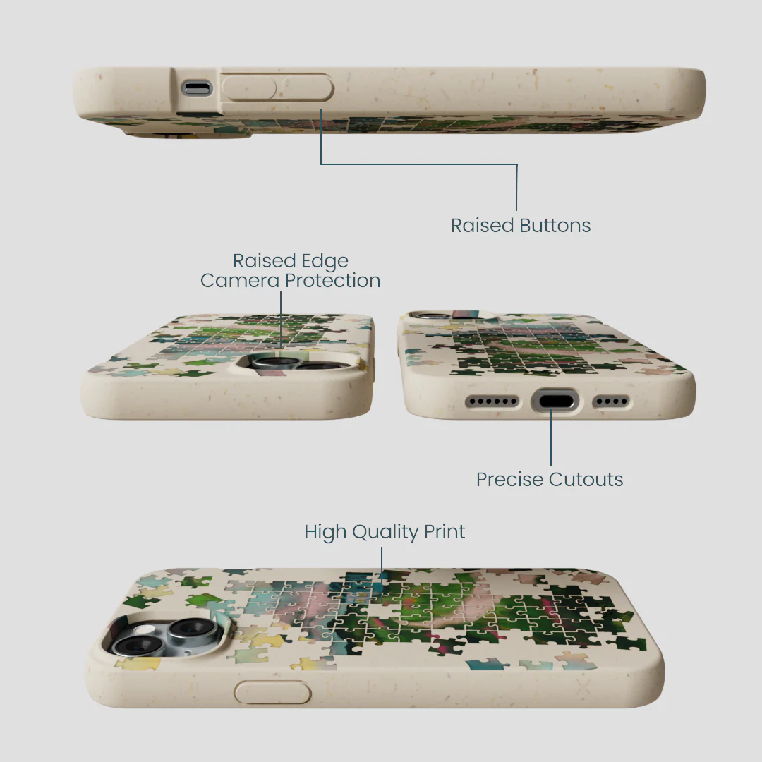 London Fog Peaceful Puzzle iPhone 14 Plus Case - Image 3