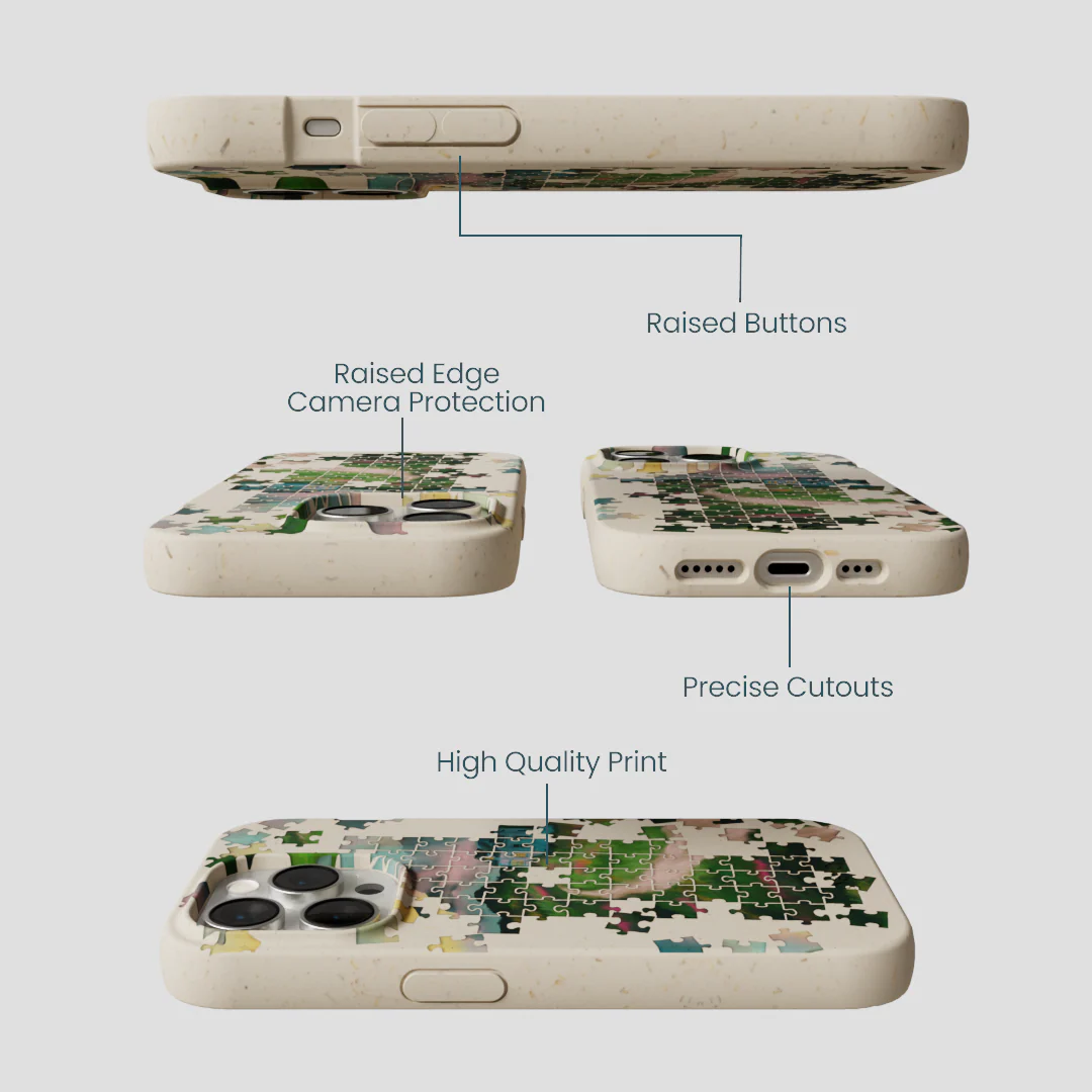 London Fog Peaceful Puzzle iPhone 14 Pro Case - Image 3
