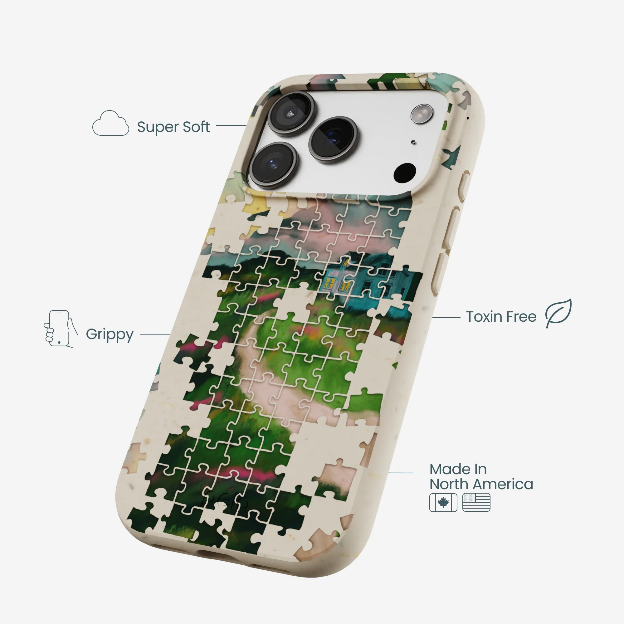 London Fog Peaceful Puzzle iPhone 17 Pro Case - Image 4