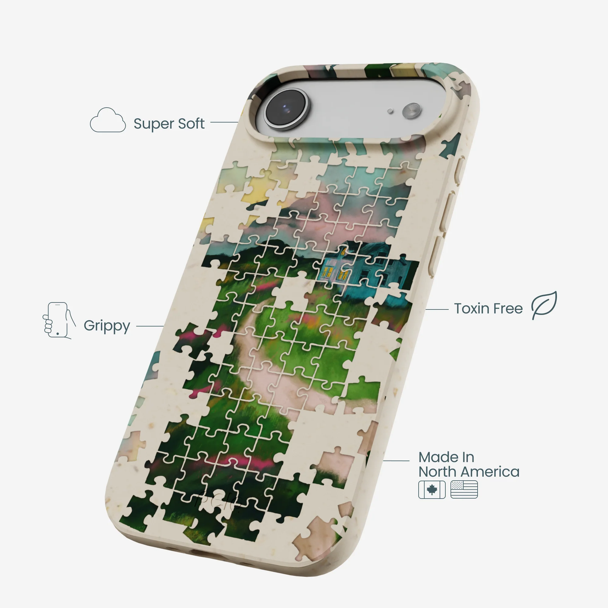 London Fog Peaceful Puzzle iPhone Air Case - Image 4