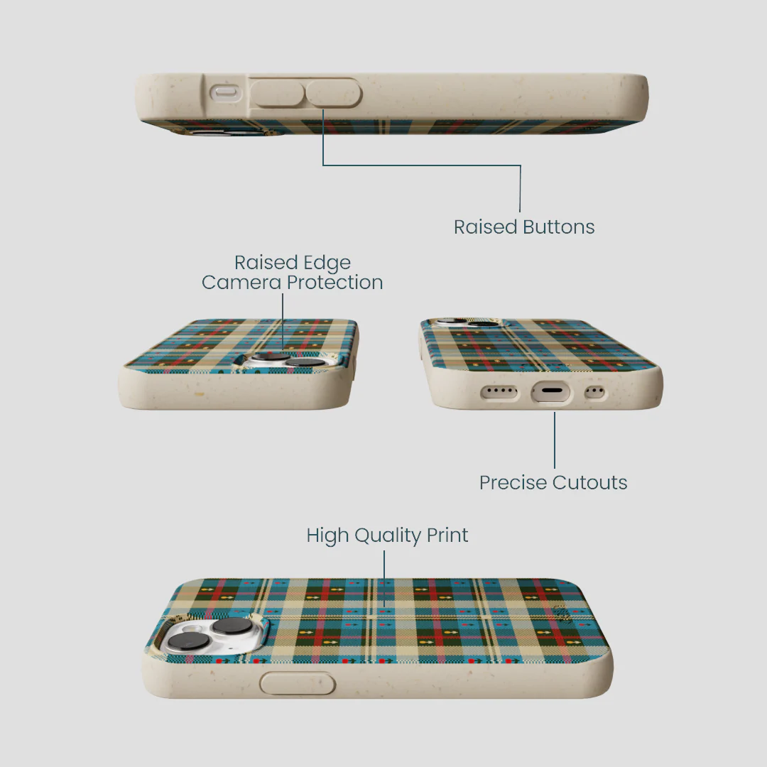 London Fog Plaid Picnic iPhone 13 Mini Case - Image 3