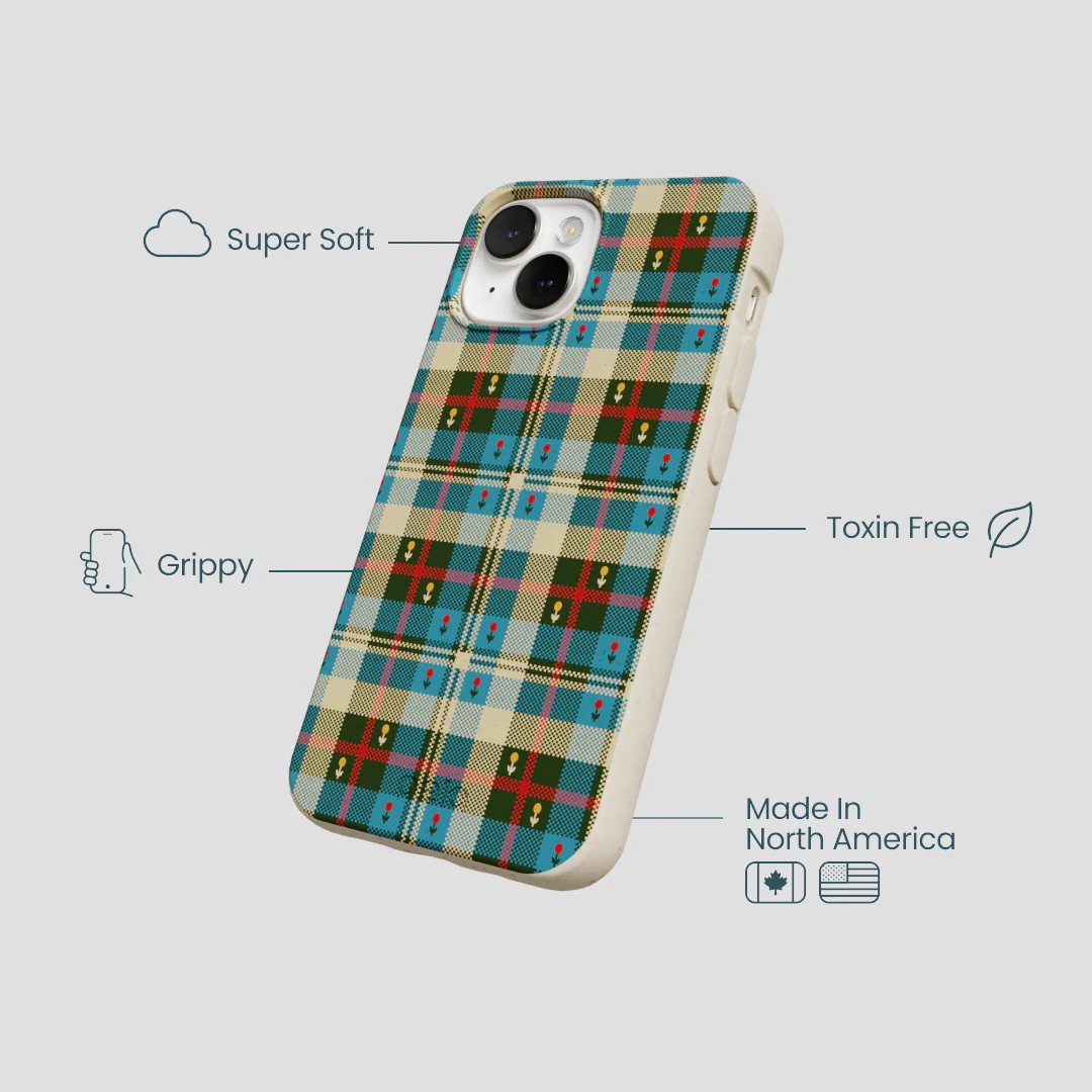 London Fog Plaid Picnic iPhone 13 Mini Case - Image 4