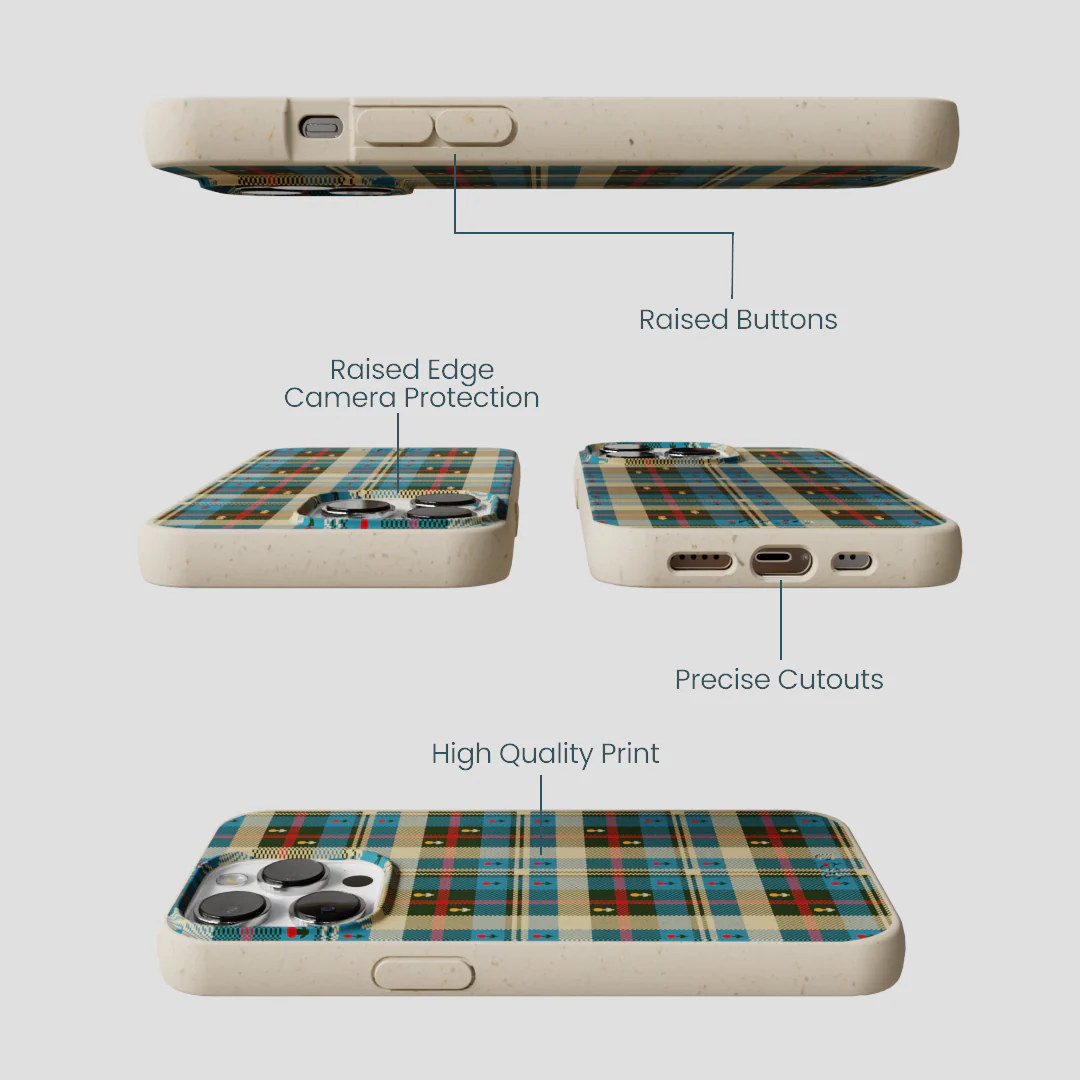London Fog Plaid Picnic iPhone 13 Pro Case - Image 3