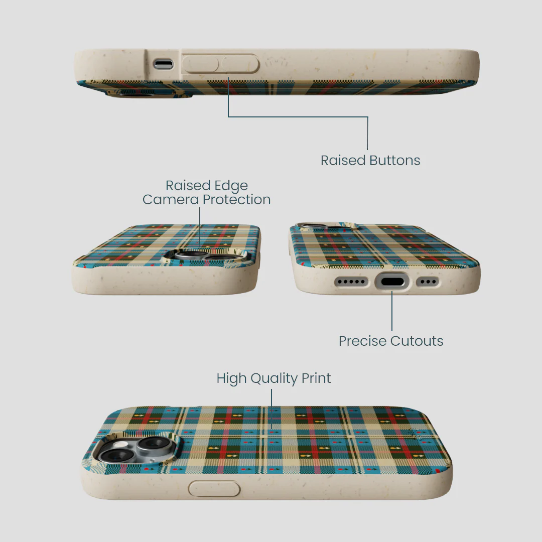 London Fog Plaid Picnic iPhone 14 Case - Image 3