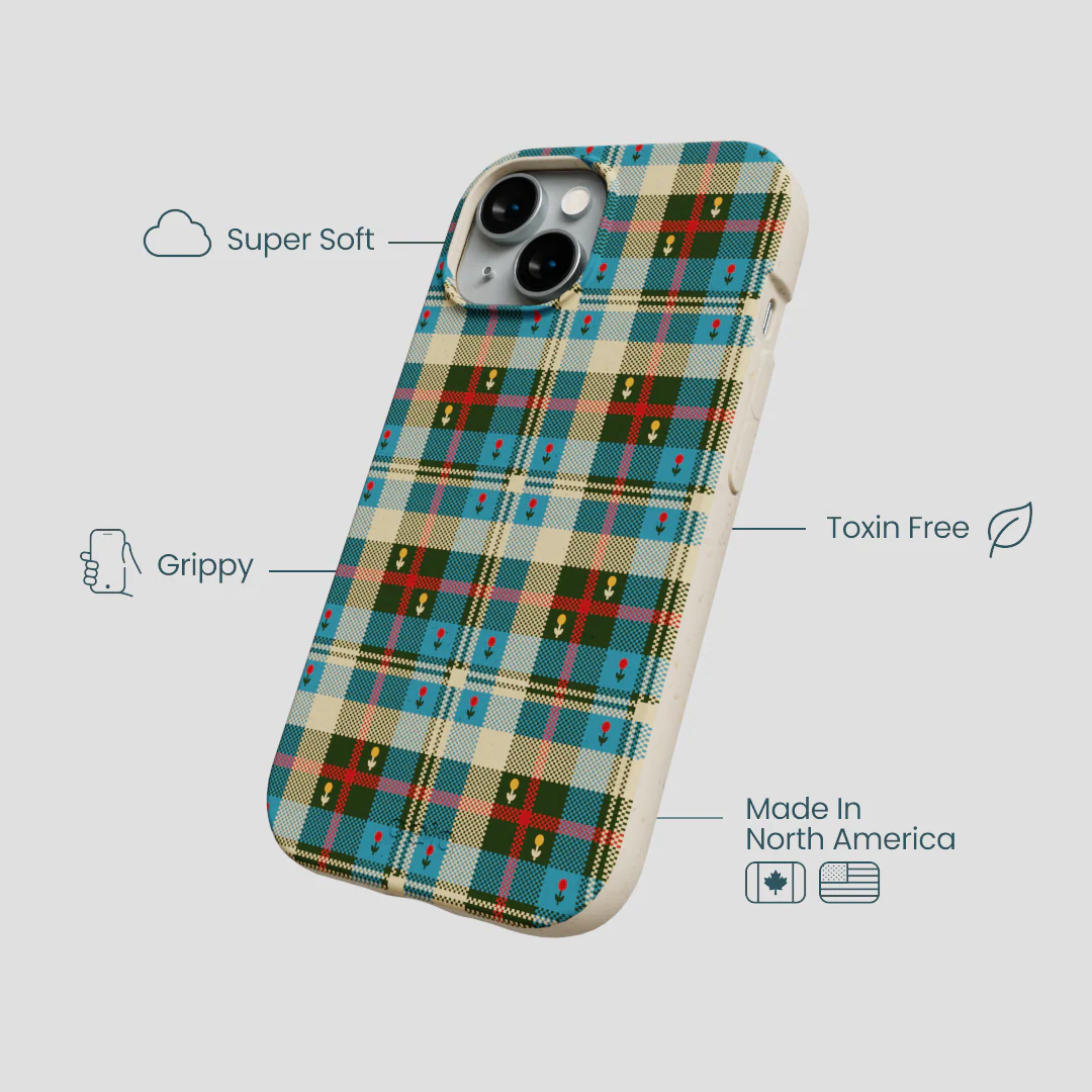 London Fog Plaid Picnic iPhone 14 Case - Image 4