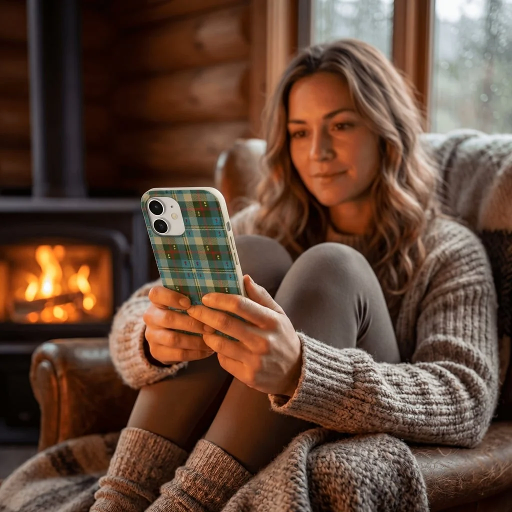 London Fog Plaid Picnic iPhone 14 Plus Case - Image 2