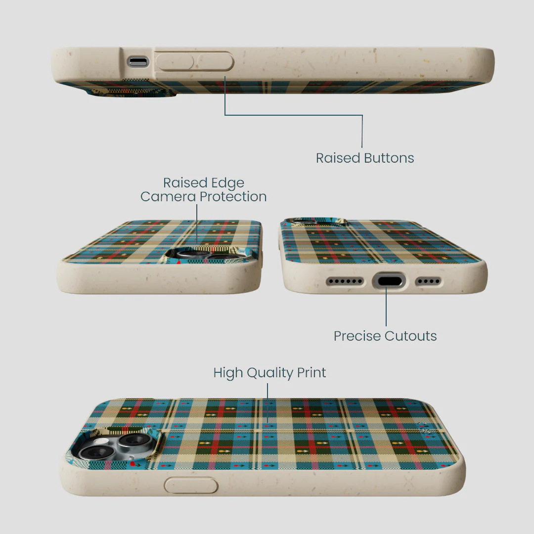 London Fog Plaid Picnic iPhone 14 Plus Case - Image 3