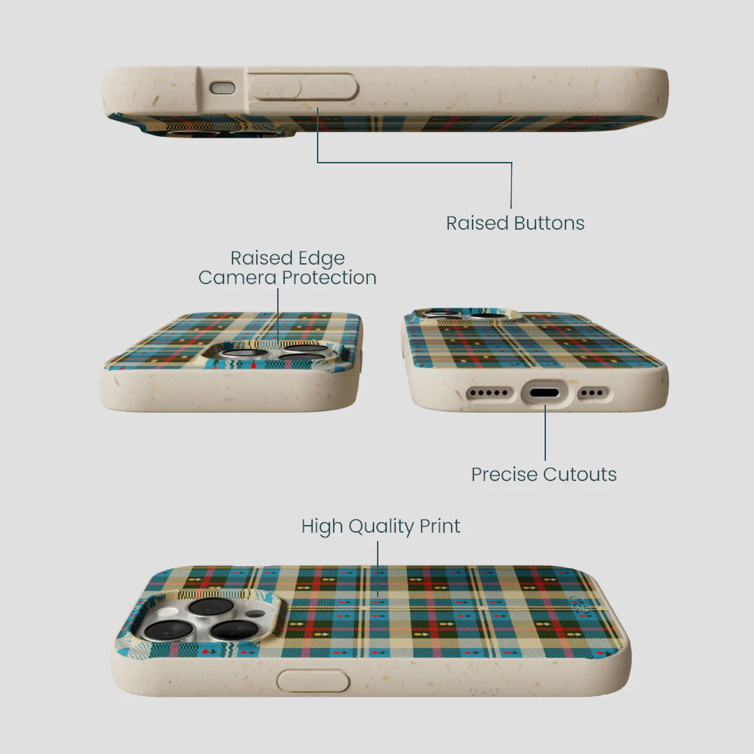 London Fog Plaid Picnic iPhone 14 Pro Case - Image 3