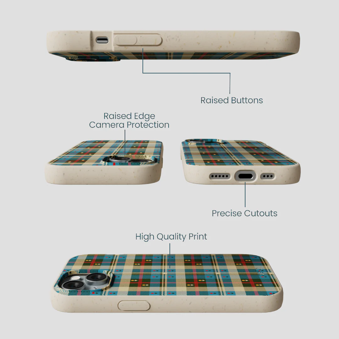 London Fog Plaid Picnic iPhone 15 Case - Image 3