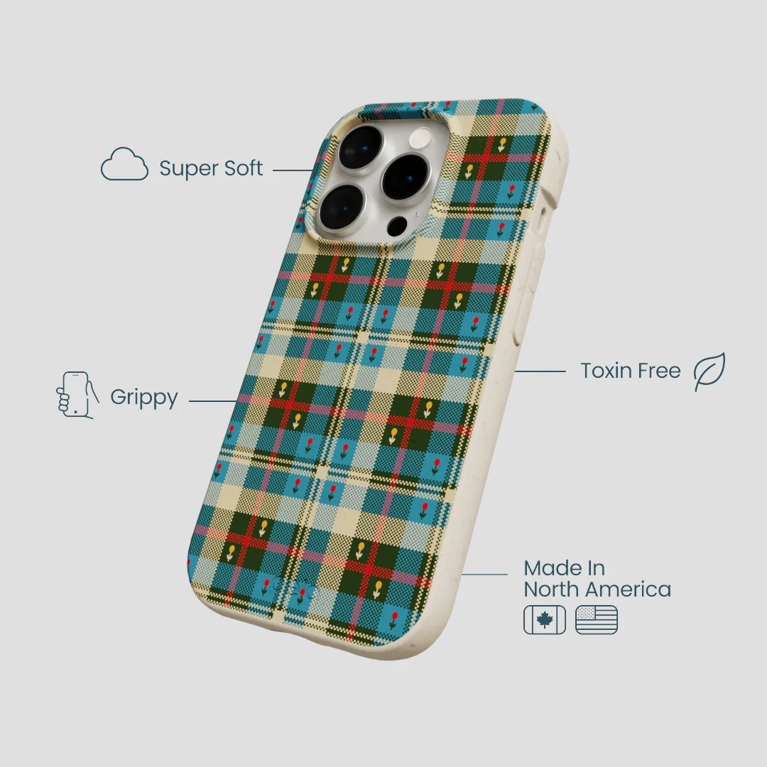 London Fog Plaid Picnic iPhone 15 Pro Case - Image 4