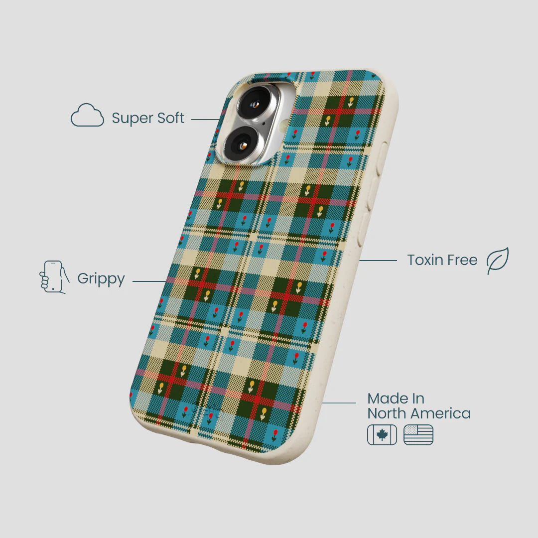 London Fog Plaid Picnic iPhone 16 Case - Image 4