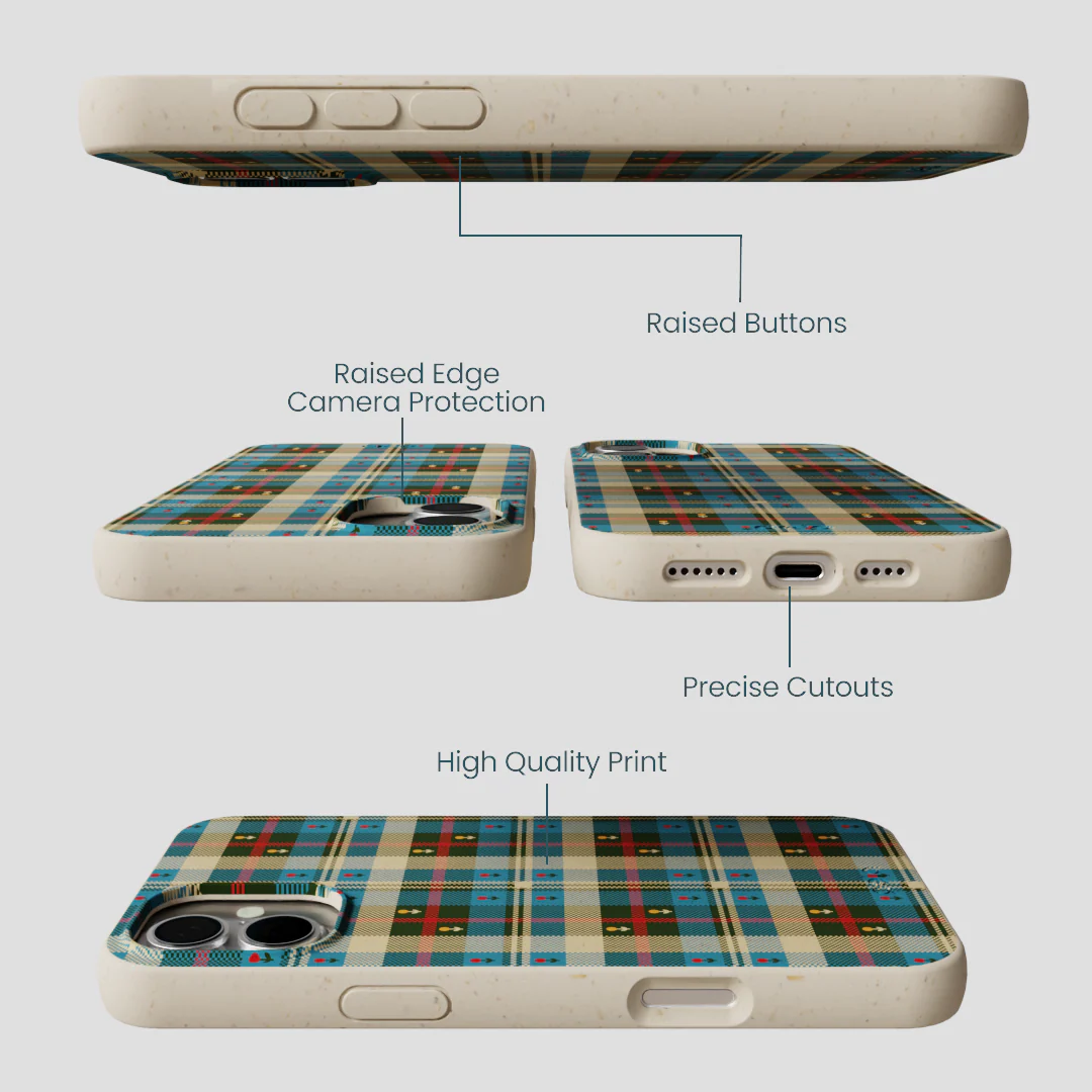 London Fog Plaid Picnic iPhone 16 Plus Case - Image 3