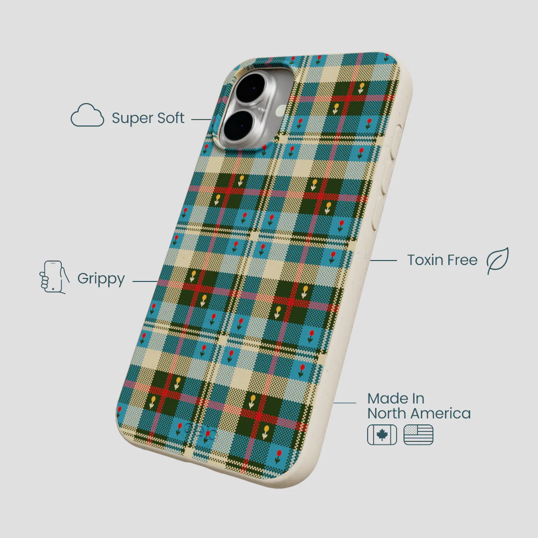 London Fog Plaid Picnic iPhone 16 Plus Case - Image 4