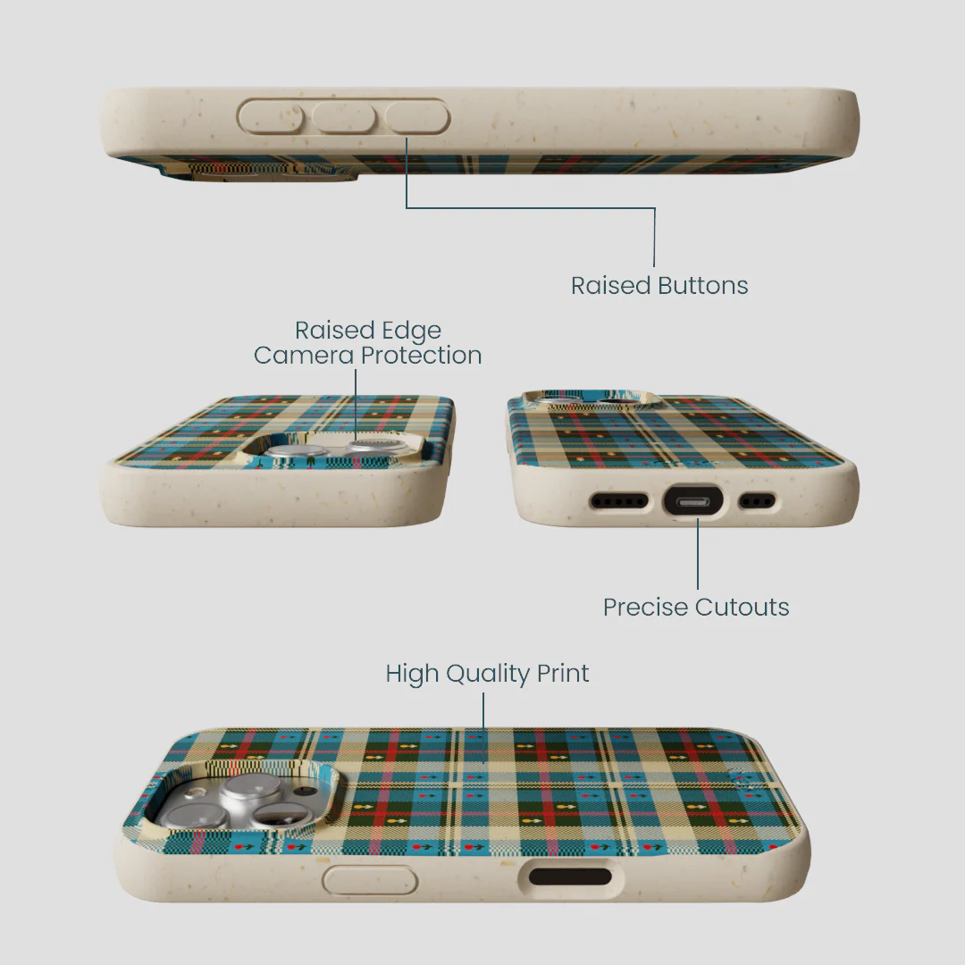 London Fog Plaid Picnic iPhone 16 Pro Case - Image 3