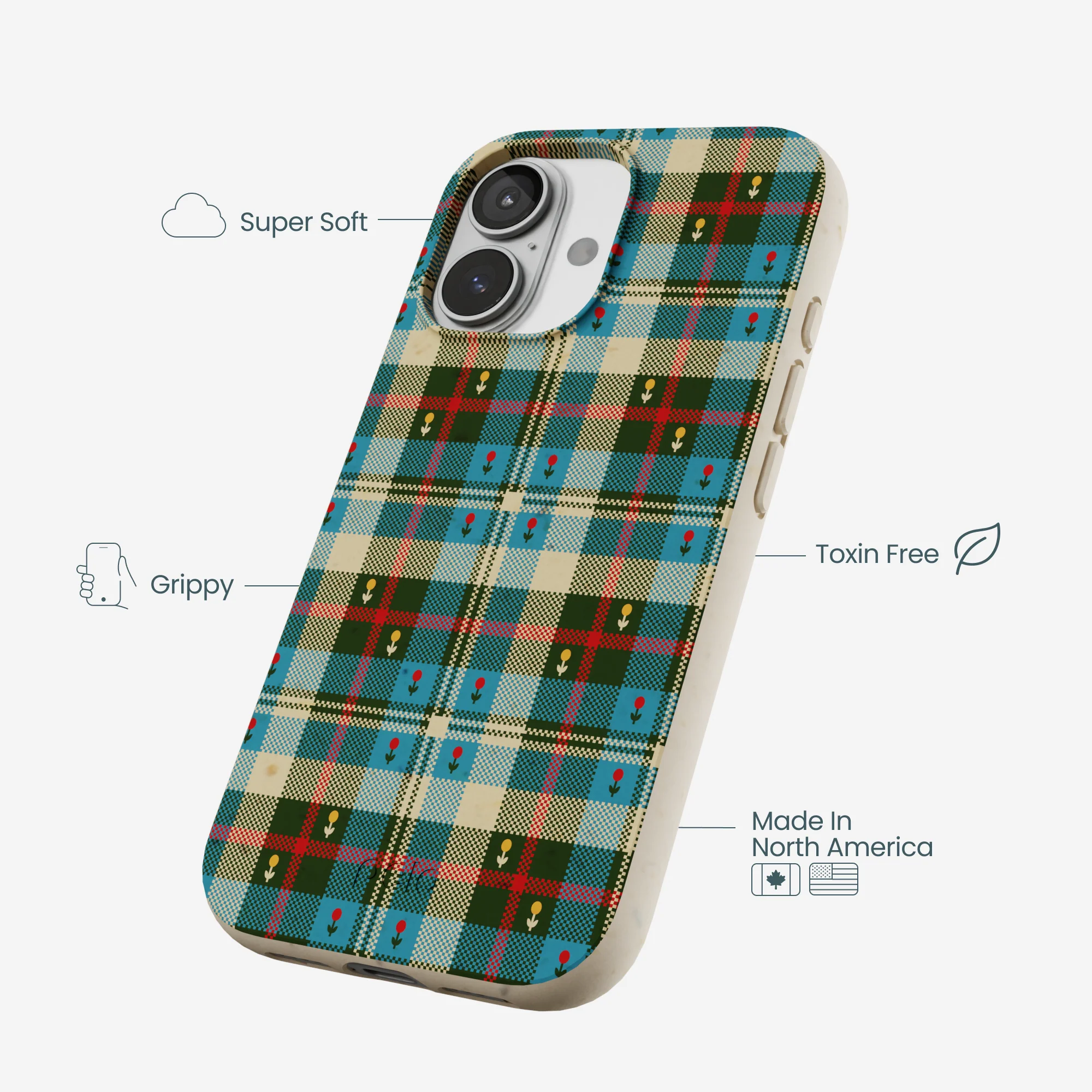 London Fog Plaid Picnic iPhone 17 Case - Image 4