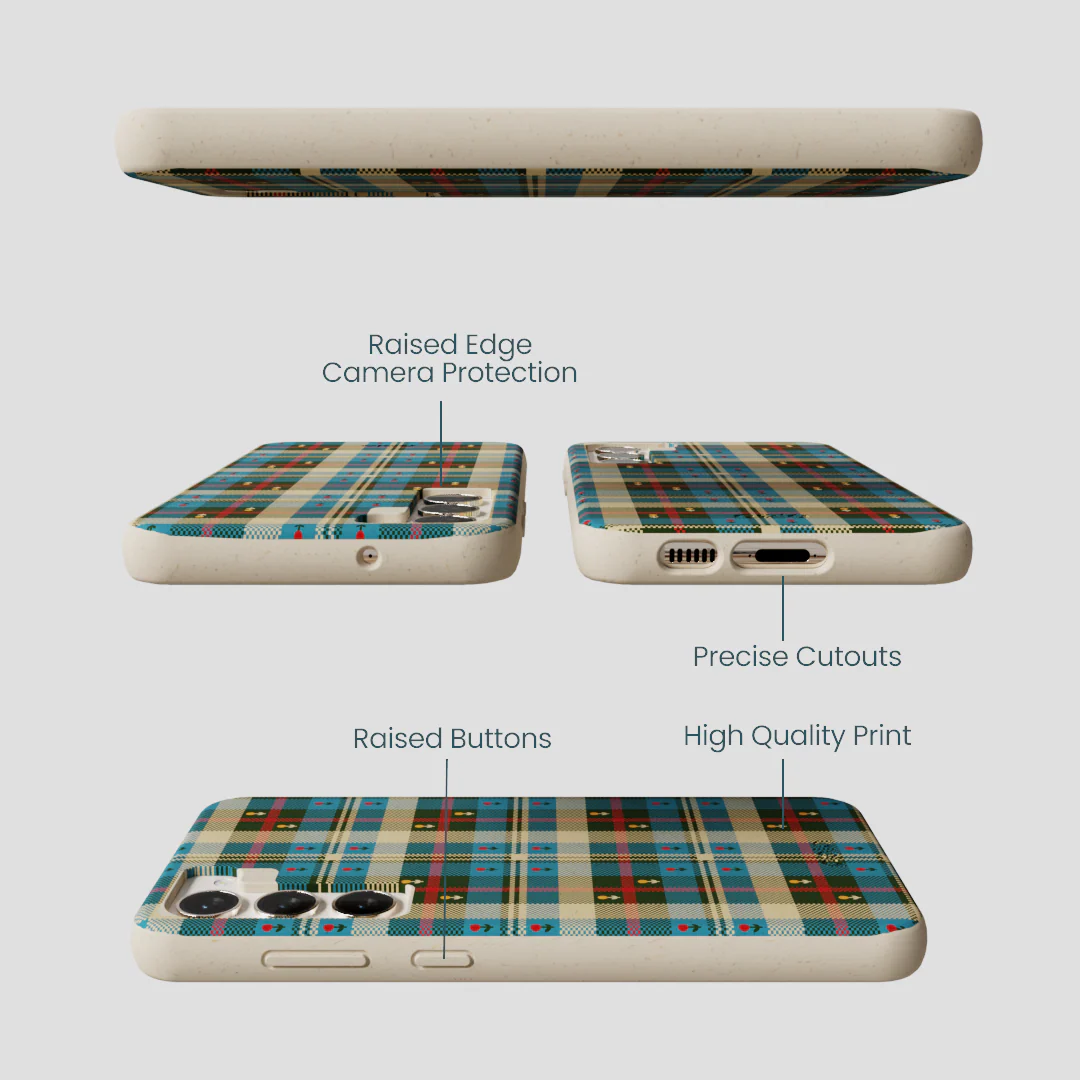 London Fog Plaid Picnic Samsung Galaxy S24+(Plus) Case - Image 3