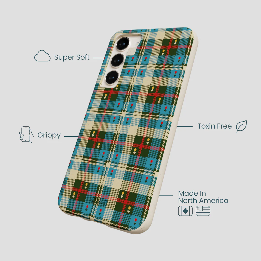 London Fog Plaid Picnic Samsung Galaxy S24+(Plus) Case - Image 4