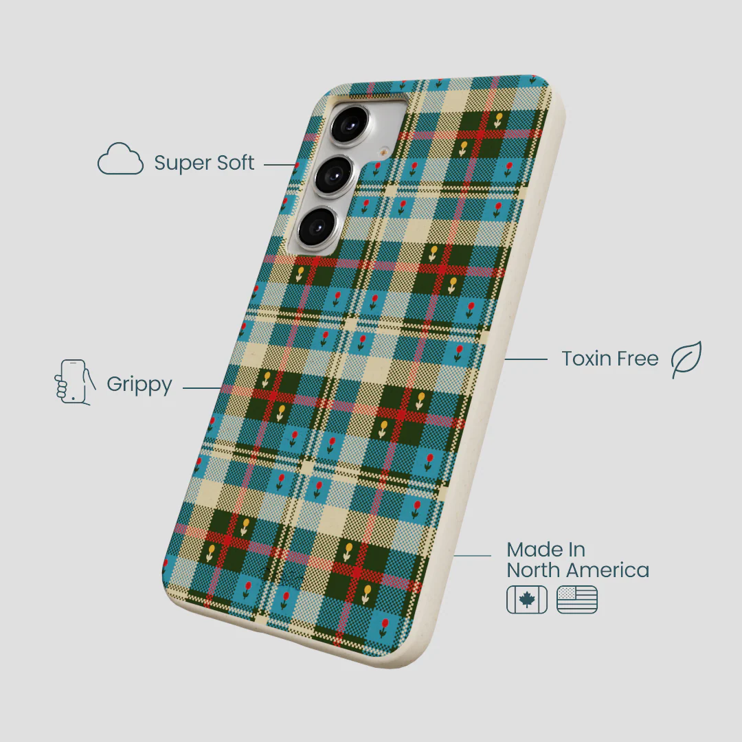 London Fog Plaid Picnic Samsung Galaxy S25+(Plus) Case - Image 4