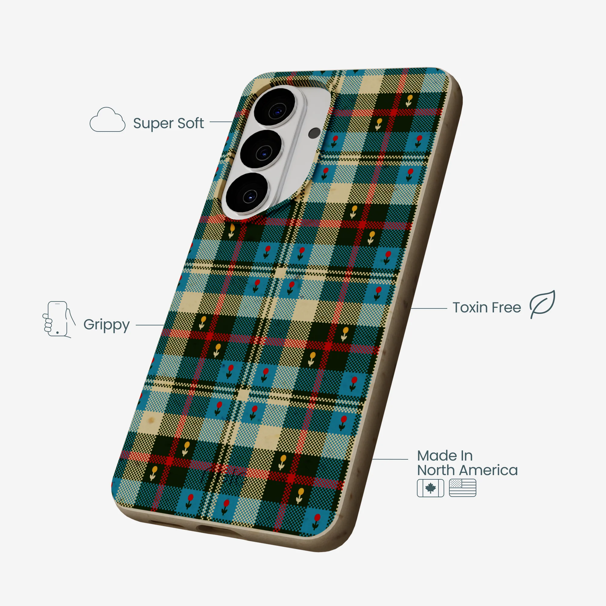 London Fog Plaid Picnic Samsung Galaxy S26 Case - Image 4