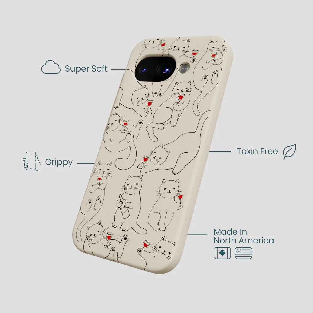 London Fog Purr and Pour Google Pixel 9a Case - Image 4