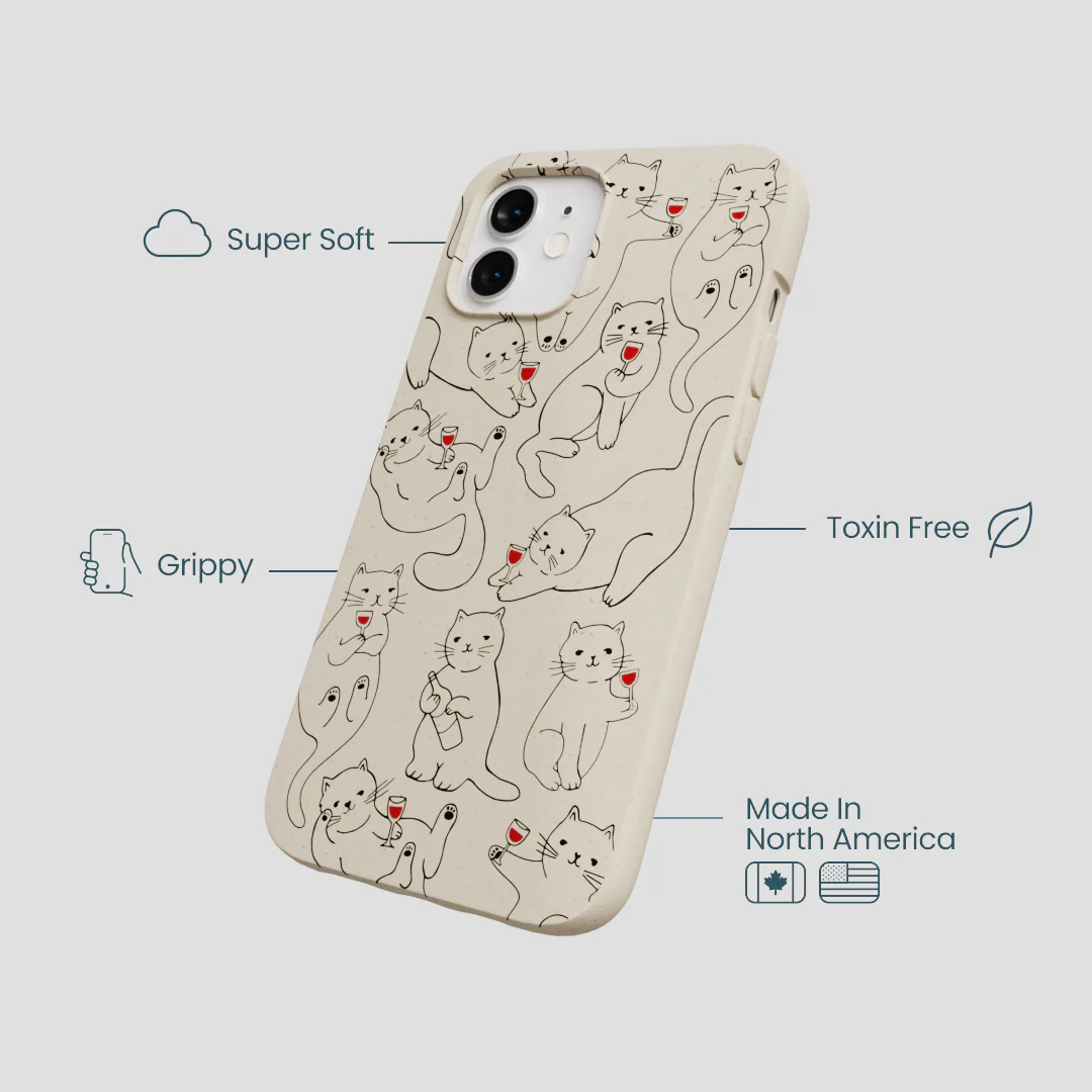 London Fog Purr and Pour iPhone 12/ iPhone 12 Pro Case - Image 4