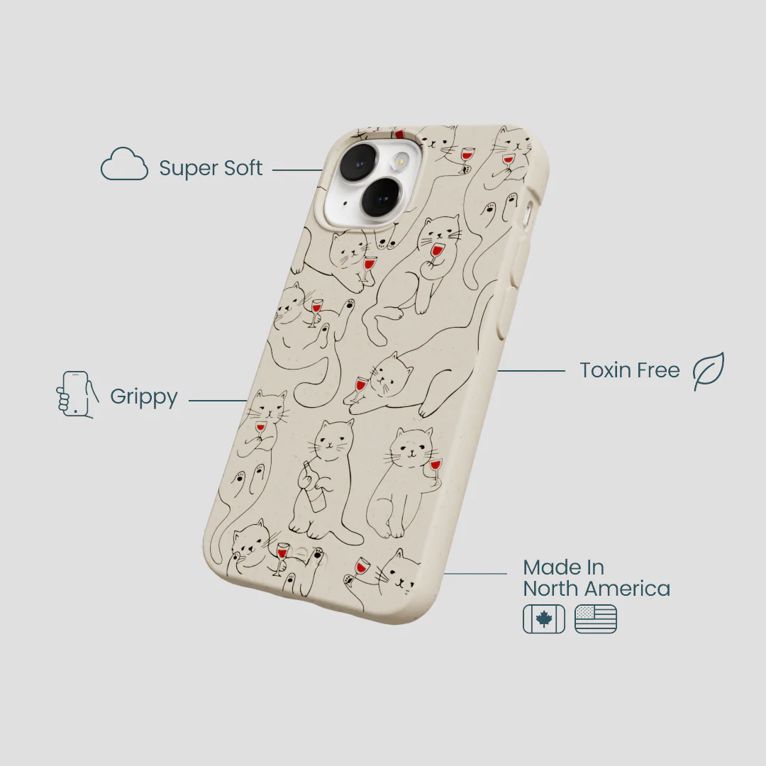 London Fog Purr and Pour iPhone 13 Mini Case - Image 4