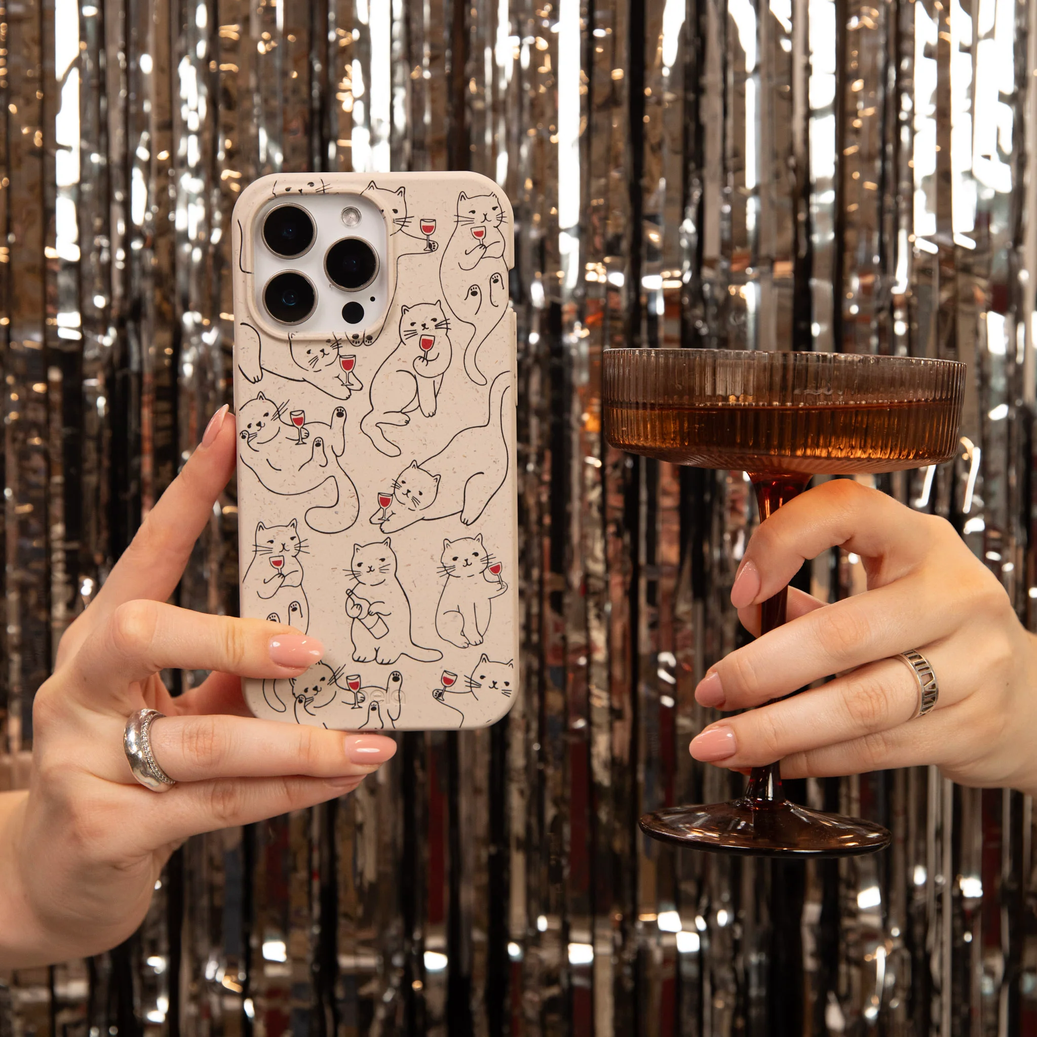 London Fog Purr and Pour iPhone 13 Pro Max Case - Image 9