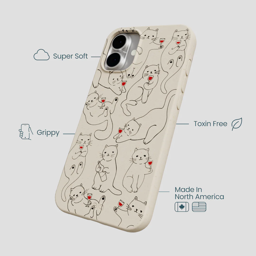 London Fog Purr and Pour iPhone 16 Plus Case - Image 4