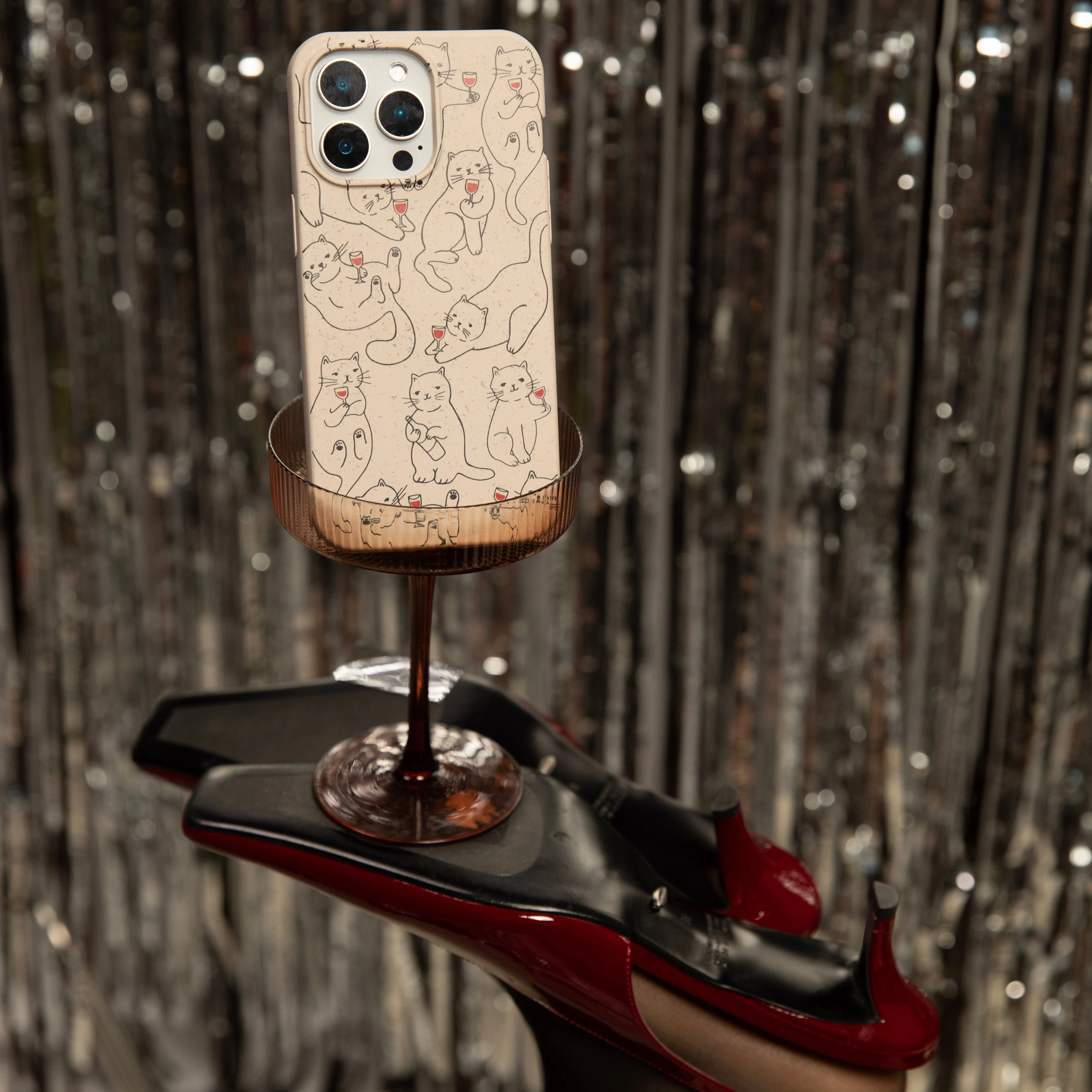 London Fog Purr and Pour iPhone 16 Pro Case - Image 2