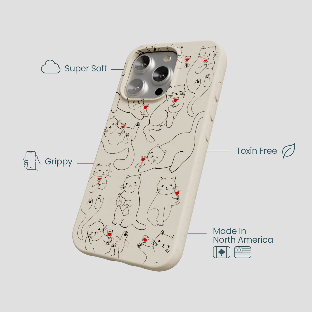 London Fog Purr and Pour iPhone 16 Pro Case - Image 4