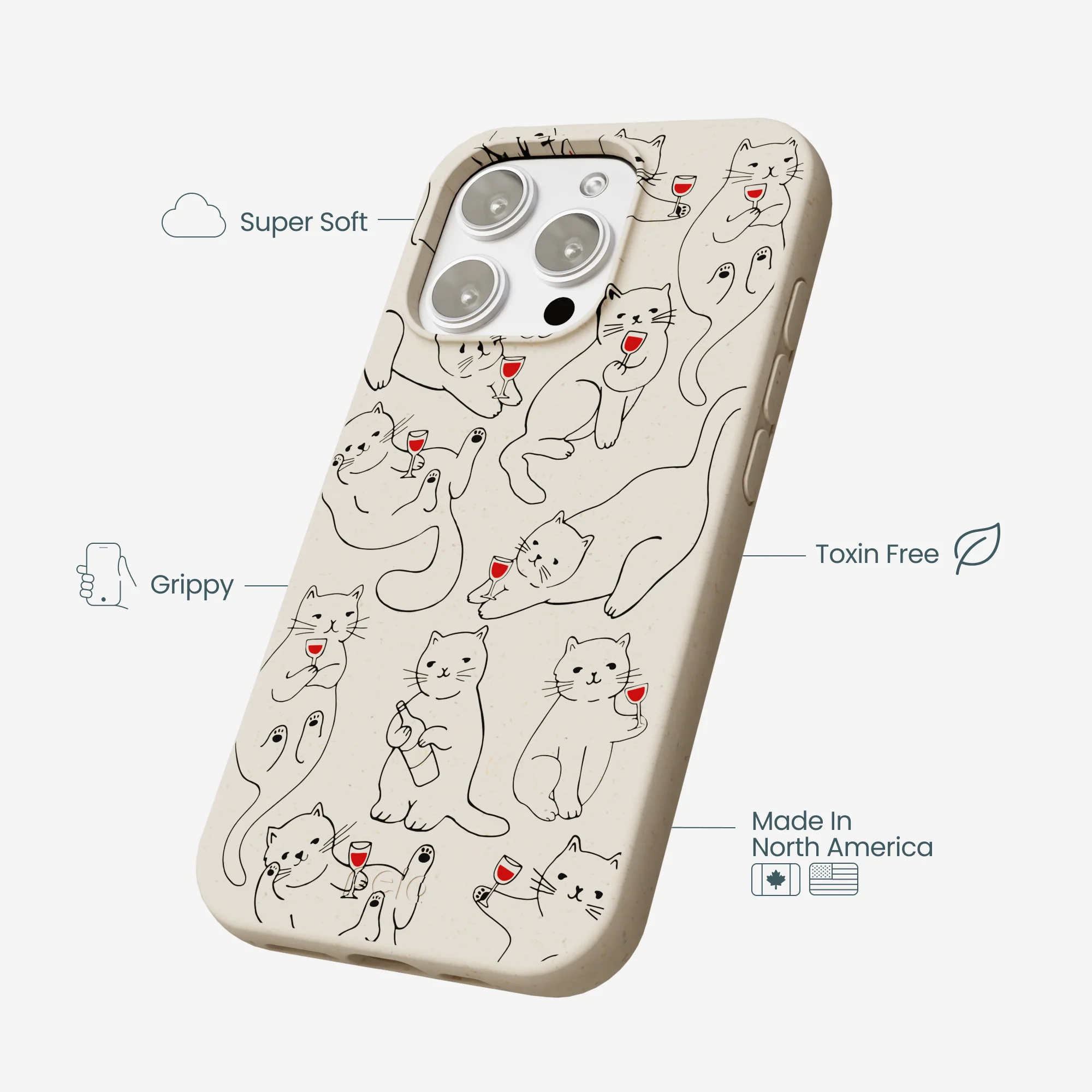 London Fog Purr and Pour iPhone 16 Pro Max Case - Image 4