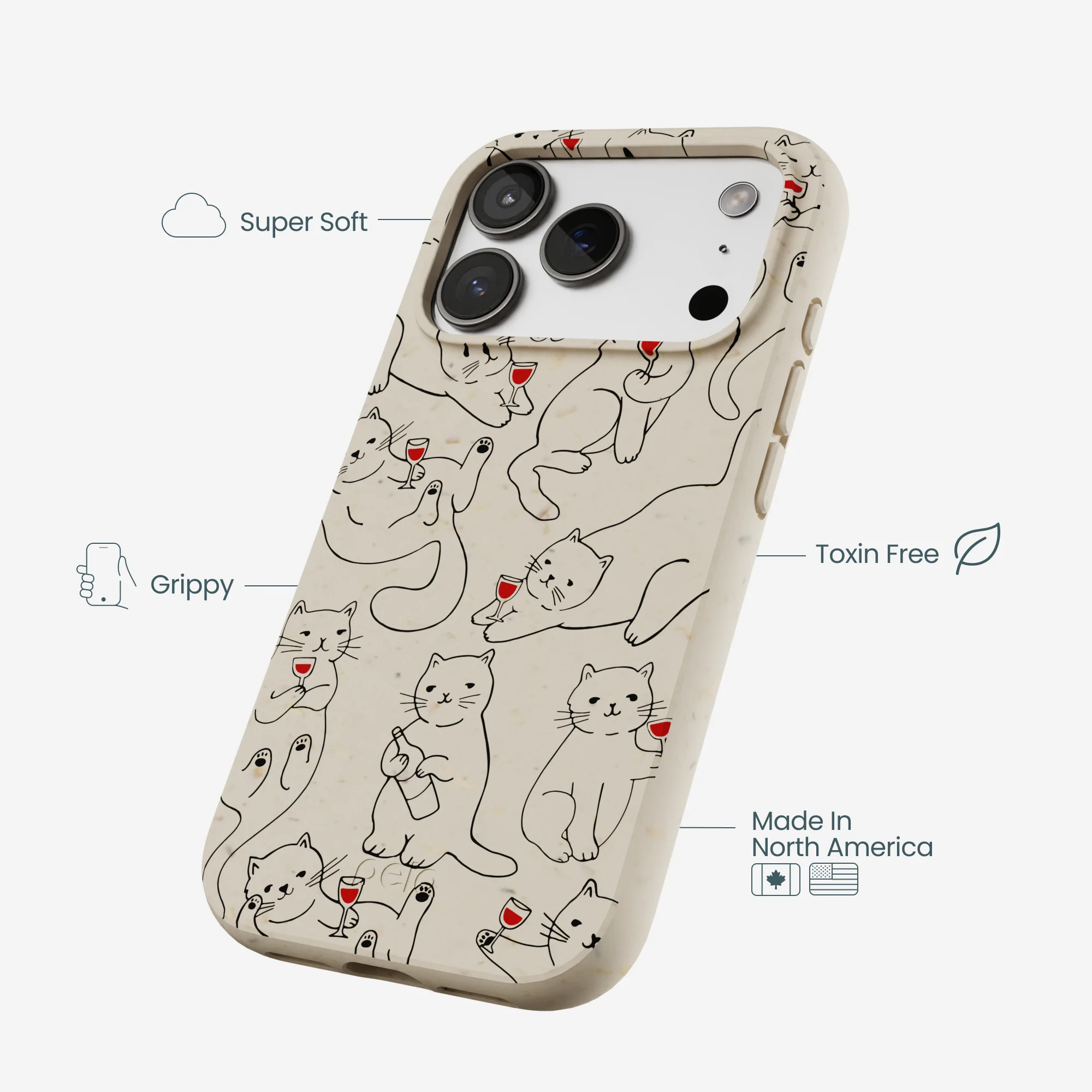 London Fog Purr and Pour iPhone 17 Pro Case - Image 4