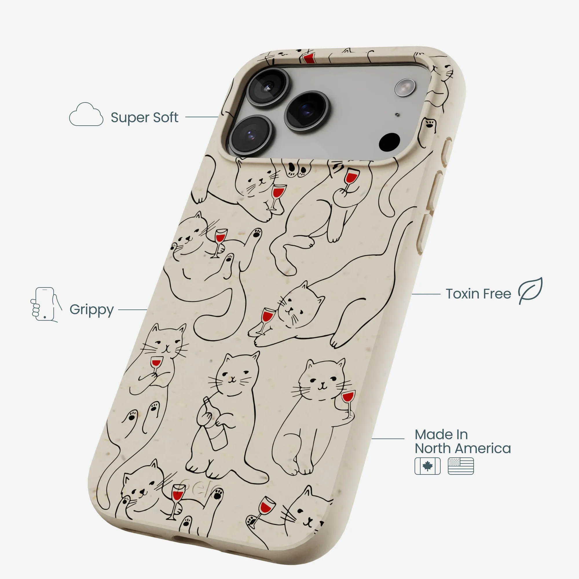 London Fog Purr and Pour iPhone 17 Pro Max Case - Image 4
