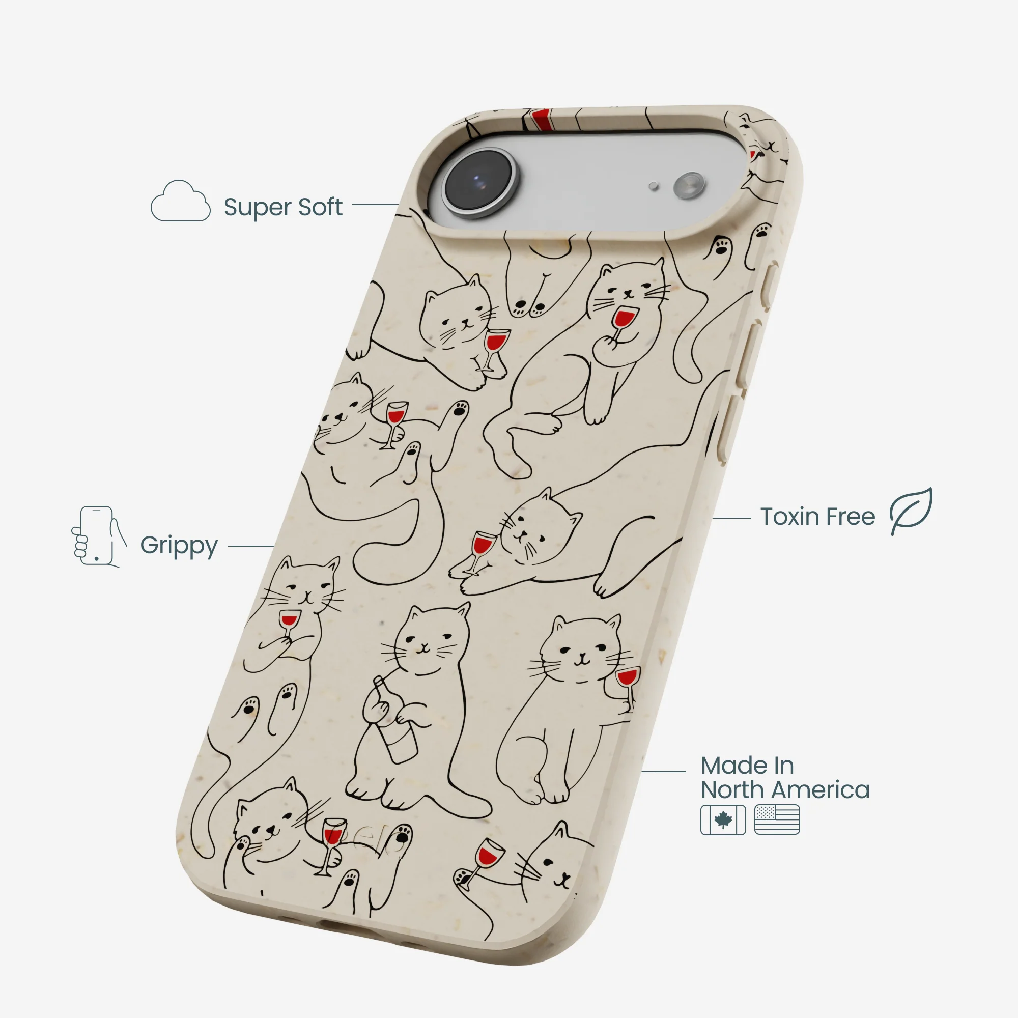 London Fog Purr and Pour iPhone Air Case - Image 4