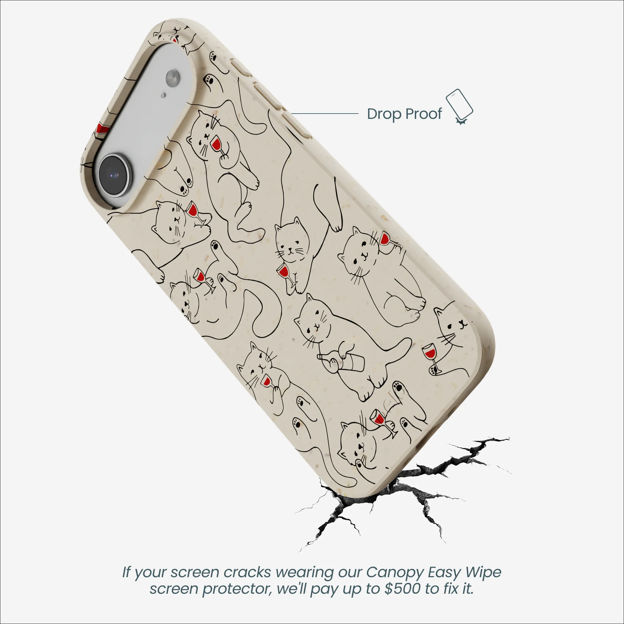 London Fog Purr and Pour iPhone Air Case - Image 5