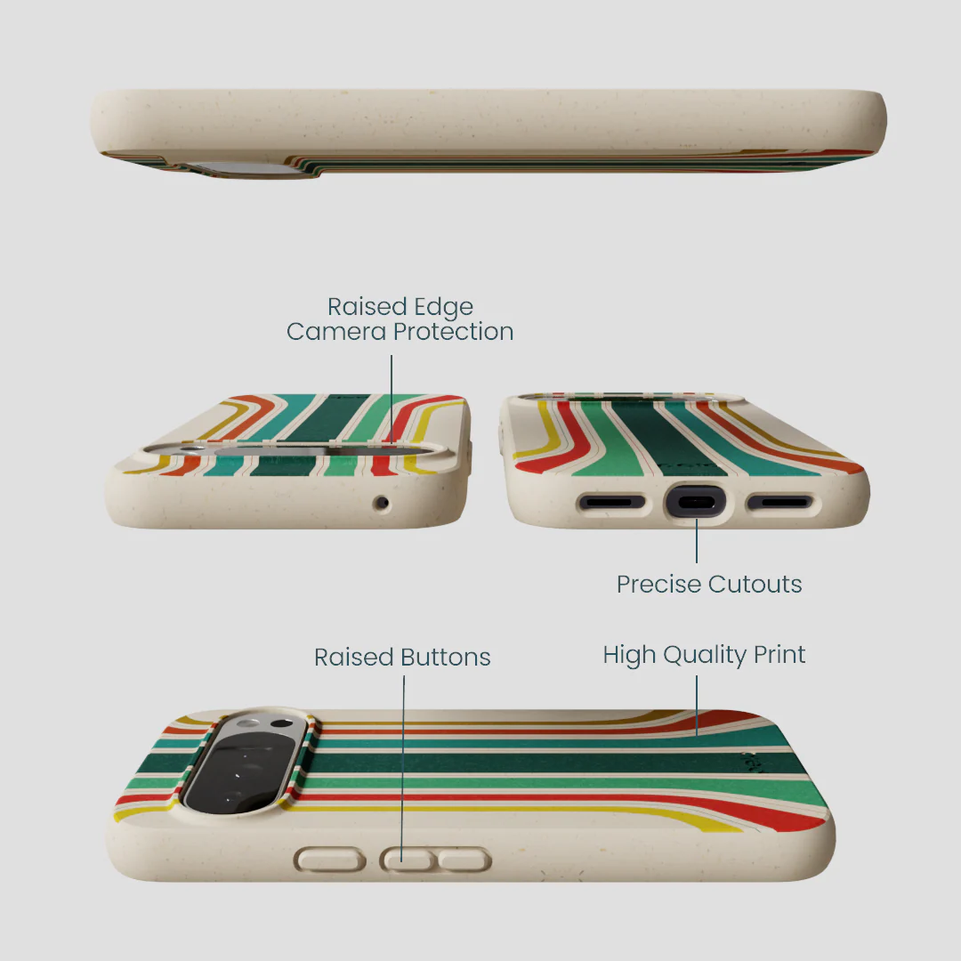 London Fog Retro Lines Google Pixel 10 Pro XL Case - Image 2