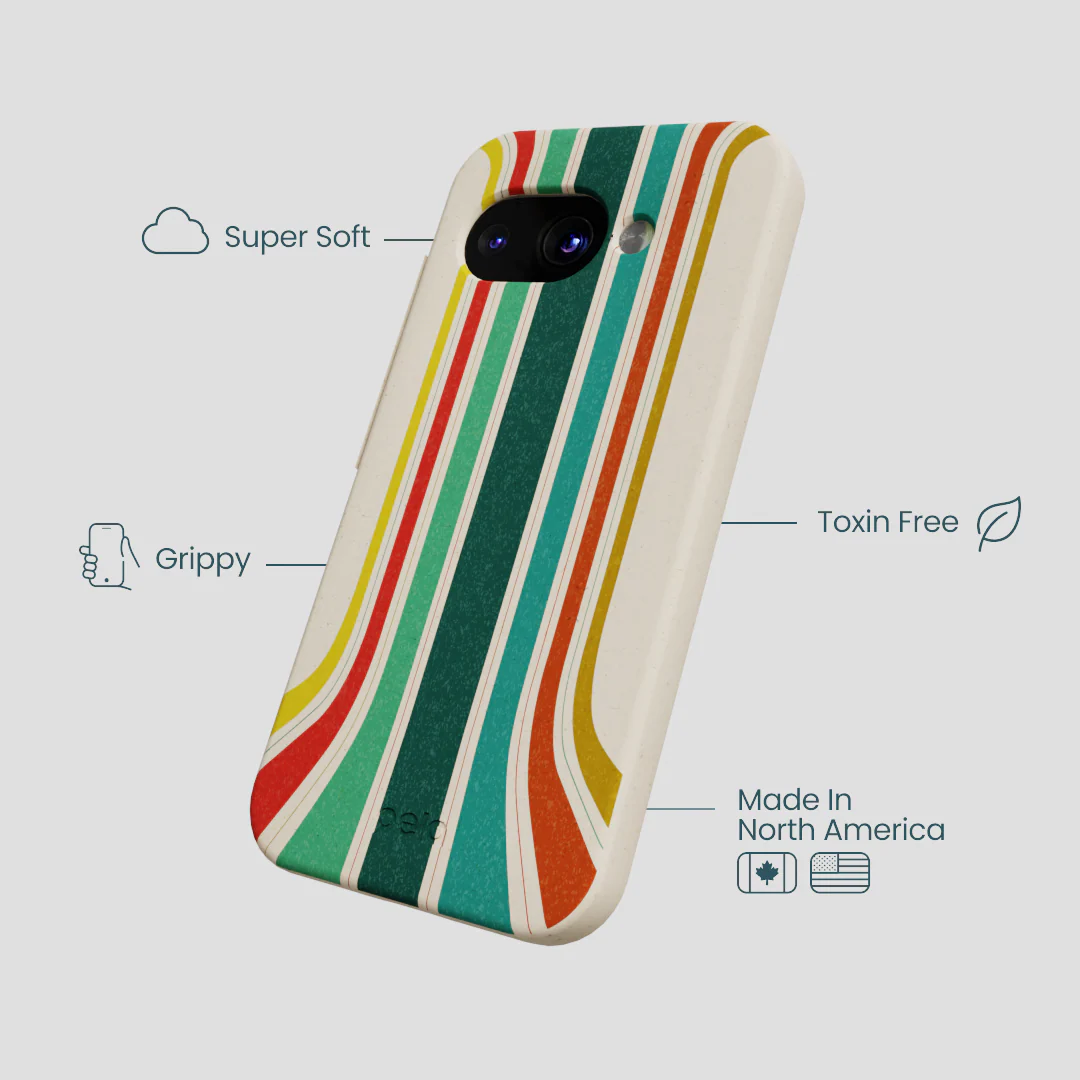London Fog Retro Lines Google Pixel 9a Case - Image 3
