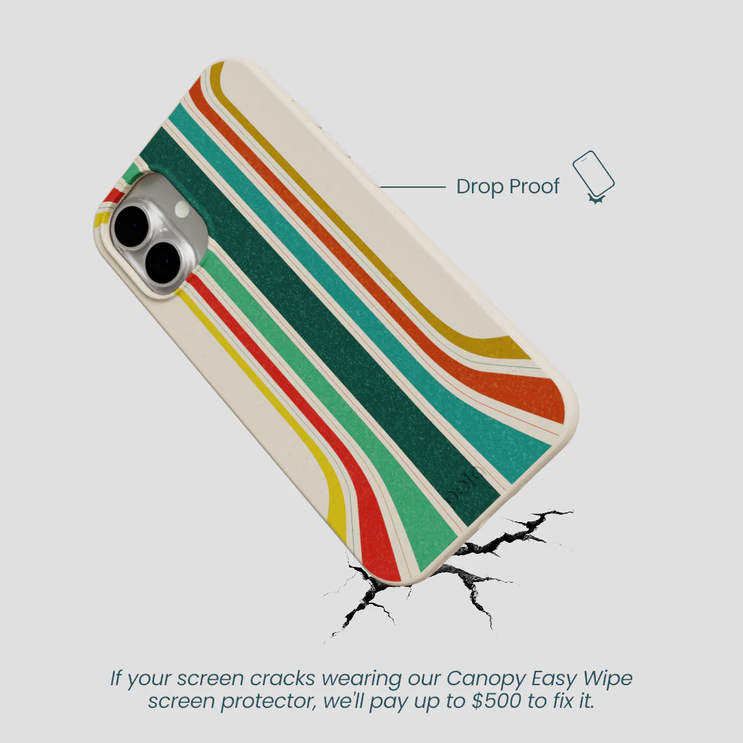 London Fog Retro Lines iPhone 16 Plus Case - Image 5