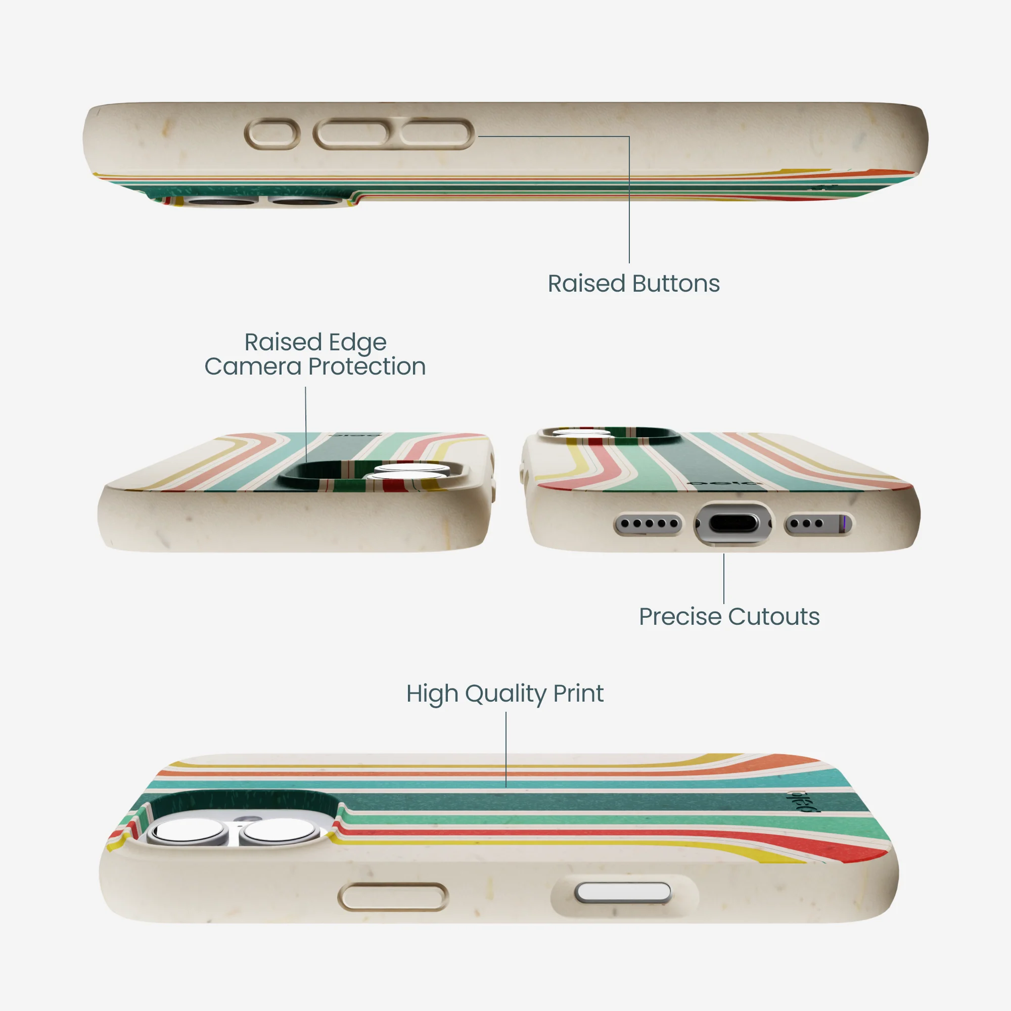 London Fog Retro Lines iPhone 17 Case - Image 3